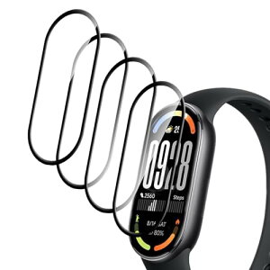�y4������zXiaomi Smart Band 10 �t�B���� Xiaomi �X�}�[�g�o���h10 �ی�t�B���� PMMA�f�ލ̗p �S�ʕی� �Ռ��z�� ���ߗ�99�� �y�� ���^�b�`�� ���� �e�͐� �_� �C�A�h�~ �������� �w��h�~