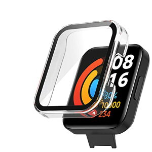 Xiaomi Redmi Watch 2 Lite �P�[�X �����K���X�t�B���� �ی� �J�o�[ �d���|��PC�f�� ��̉� �ϐF�h�~ ���h�~ �ϏՌ� �S�ʃJ�o�[ �S�ʕی� �X�}�[�g�E�H�b�` Xiaomi Redmi Watch 2 Lite - �N���A