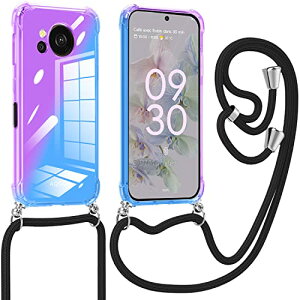 AQUOS Sense7 �P�[�X �V�����_�[ �O���f�[�V���� �N���A �X�g���b�v�t�� SH-53C SHG10�P�[�X �ϏՌ� ���^ TPU ���߉\ �l�b�N ���|�� ��|�� �΂߂����P�[�X ���ϖh�~ �y�� �\�t�g ��̌^ ���킢�� 