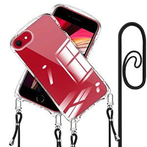 iPhone SE �P�[�X �N���A �V�����_�[ iPhone 7 iPhone 8 �J�o�[ iPhone se3 iPhone se2 ���|�� ��|�� �΂߂��� �R�t�� ��3���� ��2���� TPU �P�[�X �X�g���b�v�t�� �l�b�N�X�g���b�v �ϏՌ� �؍� ���� ����