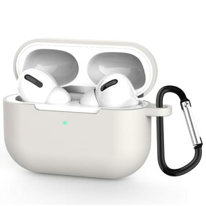 AirPods Pro �V���R���P�[�X AirPods Pro ��1���� �P�[�X �G�A�[�|�b�Y �v�� �ی�P�[�X �J���r�i�t�� �S�ʕی� ���������܂� �[�d�\ ��LED���C�g �ϏՌ� �h�o �y�� [�O���[]
