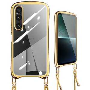 Xperia 1 V �P�[�X �N���A �V�����_�[ Sony Xperia1 V �J�o�[ ���|�� ��|�� �X�g���b�v�t�� �΂߂��� ��|�� �R�t�� ���^ �y�� TPU �o���p�[ �ϏՌ� �V���R�� ���b�L���H �؍� �\�j�[ �G�N�X�y���A 1 V