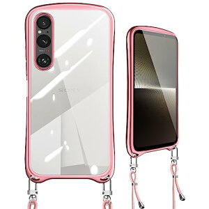 Xperia 1 V �P�[�X �N���A �V�����_�[ Sony Xperia1 V �J�o�[ ���|�� ��|�� �X�g���b�v�t�� �΂߂��� ��|�� �R�t�� ���^ �y�� TPU �o���p�[ �ϏՌ� �V���R�� ���b�L���H �؍� �\�j�[ �G�N�X�y���A 1 V