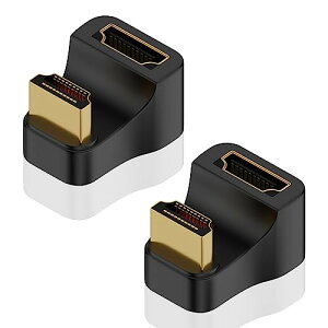 HDMI �����A�_�v�^ 180�x 8K HDMI U���^�A�_�v�^ �����HDMI 2.1 �I�X���X�A�_�v�^ HDMI U �� �R�l�N�^ 8K@60Hz 4K@120Hz TV Stick PC�����b�L 2�Z�b�g