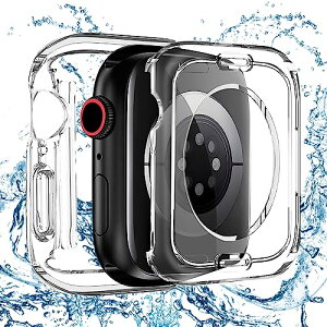 Apple Watch �P�[�X 40mm SE3 / SE2 / SE / 6 / 5 / 4 Apple Watch �J�o�[ PC�f�� IP68 �h�� 360�x 3D���p�G�b�W�f�U�C�� �A�b�v���E�H�b�` �P�[�X �K���X�t�B���� ��̌^ ��d�\�� �A�b�v���E�H�b�` �J�o�[ �S��