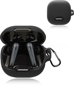 Anker �J�o�[ Soundcore Liberty 4 NC �p �P�[�X �J���r�i�t�� �_�炩�� �V���R���� �y�� �����h�~ �Ռ��z�� �h�� �h�o �[�d�Ή� (�u���b�N)