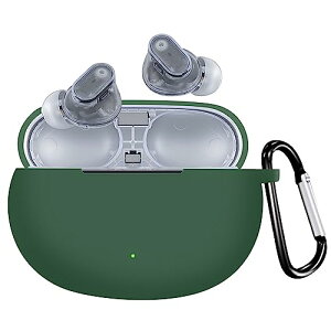 Beats Studio Buds / Beats Studio Buds + �J�o�[ Beats Studio Buds �V���R�� �ی�P�[�X �ی�J�o�[ �����h�~ �L�Y�h�~ �ϏՌ� �y�� ���������܂� �[�d�\ �h���h�o �J���r�i�t�� (�O���[��)