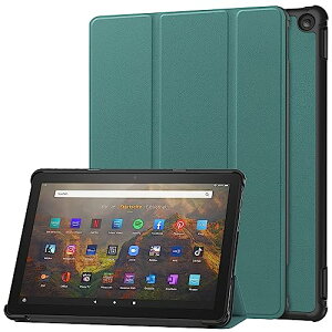 Fire HD 10 / HD 10 Plus (��13���� 2023�N�����̂�) �P�[�X �y�� ���^ PU ���U�[ �X�}�[�g �J�o�[ �ϏՌ� ���h�~ �n�[�h �w�� �P�[�X �O�܂� �X�^���h �I�[�g�X���[�v �E�F�C�N�A�b�v �@�\ �t�@�C��