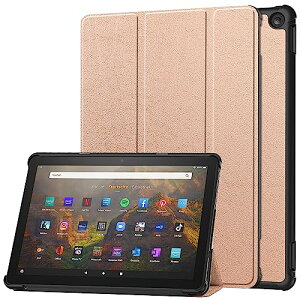 Fire HD 10 / HD 10 Plus (��13���� 2023�N�����̂�) �P�[�X �y�� ���^ PU ���U�[ �X�}�[�g �J�o�[ �ϏՌ� ���h�~ �n�[�h �w�� �P�[�X �O�܂� �X�^���h �I�[�g�X���[�v �E�F�C�N�A�b�v �@�\ �t�@�C��