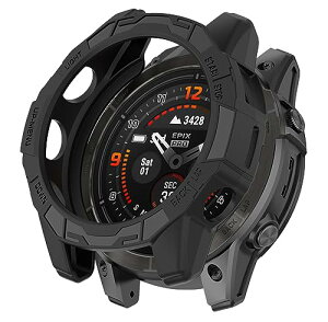 Garmin Fenix 7 Pro �P�[�X �J�o�[ �ی�P�[�X Epix Pro 47mm TPU�S�� �ی�J�o�[ �ϏՌ� �A�N�Z�T���[ (�u���b�N)