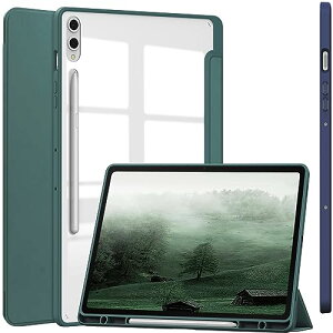Galaxy�[ Tab S10 Plus / S9 �v���X �P�[�X �y���z���_�[�t�� �I�[�g�X���[�v / �E�F�C�N �O�܂� �y���^ ���t���ȒP �_�炩��TPU�� �ϏՌ��� �����w�� �J�o�[ �X�^���h�@�\ �y�� ���h�~ �M�����N