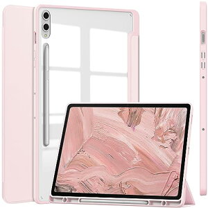 Galaxy Tab S10 FE / S9 FE / S9 �P�[�X �y�����[ �O�܂� �I�[�g�X���[�v / �E�F�C�N�@�\�t�� ���^ �L�Y�h�~ �O�܂� �_�炩��TPU �X�^���h�J�o�[ �Ռ��z�� �y�� �������ł��� �����₷�� �X�N���b