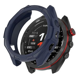 Garmin Approach S70 47mm �P�[�X �J�o�[ TPU�S�� �ی�P�[�X �ی�J�o�[ �ϏՌ� �A�N�Z�T���[ (�~�b�h�i�C�g�u���[)