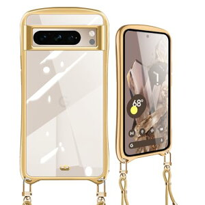 Google Pixel 8 Pro �P�[�X �V�����_�[ �N���A �s�N�Z�� 8Pro �J�o�[ ���|�� ��|�� �X�g���b�v�t�� ��|�� �΂߂��� �R�t�� �؍� �ϏՌ� ���� TPU ���b�L���H �V���R�� ���^ �y�� pixel 8 pro ���� ��