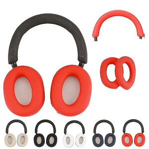 WH-1000XM5 �J�o�[ �P�[�X WH-1000XM5 �C���[�p�b�h / �w�b�h�o���h �ی�P�[�X �V���R���f�� �L�Y�h�~ �h�o �����h�~ ���􂢉\ 2-in-1 (���b�h)