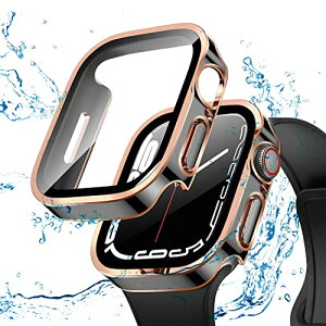 Apple Watch 45mm �P�[�X IP68 �h�� �o���h ���j �X�|�[�c �X�m�{ �X�L�[ �h���P�[�X 3D���p�G�b�W�f�U�C�� Apple Watch Series7 / 8 / 9 45mm����̃u���b�N���[�Y�S�[���h