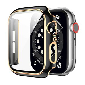 Apple Watch Series Series 6 / SE2 / SE / 5 / 4 40mm �P�[�X ��̌^ ��d�\�� apple watch �p�J�o�[ �A�b�v���E�H�b�` �P�[�X �S�ʕی� �ϏՌ� �����ȒP �u���b�N�����[�Y�S�[���h