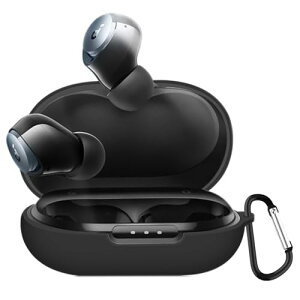 Anker SoundCore Space A40 �P�[�X �J�o�[ Anker SoundCore Space A40�V���R�� �ی�J�o�[ �h�� �h�o �����h�~ �L�Y�h�~ �S�ʕی� �y�� �J���r�i�t�� (�u���b�N)