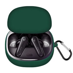 anker soundcore liberty 4 �P�[�X �J�o�[ anker soundcore liberty 4 �V���R�� �ی�J�o�[ �h�� �h�o �����h�~ �L�Y�h�~ �S�ʕی� �y�� �J���r�i�t�� (�O���[��)