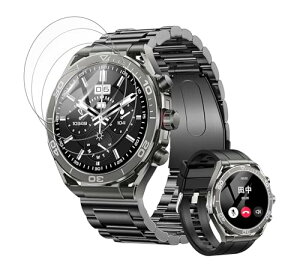 FOSMET LSW6 1.52�C���` �t�B����[2025�V�݌v]�w��h�~�����x ��U�h�~ ���˒ጸ �_�炩�� �t���ی� ���h�~ �����ߗ� Smart Watch FOSMET LSW6 1.52�C���` �ی�t�B����[3������]