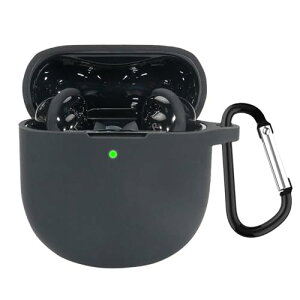 Bose QuietComfort Ultra Earbuds �P�[�X �J�o�[ QuietComfort Ultra Earbuds / Earbuds II �V���R�� �ی�J�o�[ �h�� �h�o �����h�~ �L�Y�h�~ �S�ʕی� �y�� �J���r�i�t�� (�u���b�N)