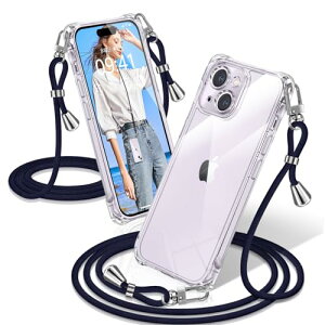 iPhone 14 Plus �P�[�X �N���A �V�����_�[ �ϏՌ� iPhone14Plus �X�}�z�P�[�X ���� �D��X�g���b�v�t�� ������ ��|�� �R�t�� �A�C�t�H��14Plus �J�o�[ ��|�� �V���O���V�����_�[���[�v �΂߂��� ����