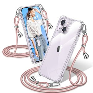 iPhone 14 Plus �P�[�X �N���A �V�����_�[ �ϏՌ� iPhone14Plus �X�}�z�P�[�X ���� �D��X�g���b�v�t�� ������ ��|�� �R�t�� �A�C�t�H��14Plus �J�o�[ ��|�� �V���O���V�����_�[���[�v �΂߂��� ����