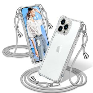 iPhone 13 Pro �P�[�X �N���A �ϏՌ� iPhone13Pro �X�}�z�P�[�X ���� �D��X�g���b�v�t�� ������ ��|�� �R�t�� �A�C�t�H��13Pro �J�o�[ ��|�� �V���O���V�����_�[���[�v �΂߂��� ���߉\�ȃV����