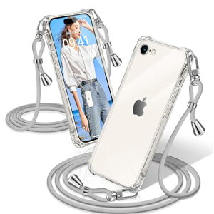iPhone SE3 �P�[�X 2022 ��3/2���� �N���A iPhone8 / iPhone7 �V�����_�[ �A�C�t�H��SE3/SE2/8/7 �J�o�[ �ϏՌ� �X�}�z�P�[�X ���� �D��X�g���b�v�t�� ������ ��|�� �R�t�� ��|�� �΂߂��� ���߉\�ȃV