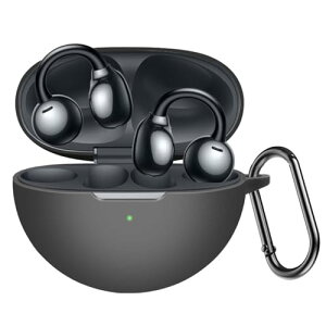 HUAWEI FreeClip �P�[�X �J���r�i�t�� �y�� �L�Y�h�~ �h�o �����ɂ��� �_�炩�ȃV���J�Q���̃X�|�[�c�N�[���ȃf�U�C�� �Ռ� �z�� �X���� �\�t�g �P�[�X�J�o�[ �����h�~�ی� (�u���b�N)