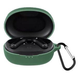 Anker Soundcore Life P2 mini �P�[�X �J�o�[ Anker Soundcore Life P2 mini�V���R�� �ی�J�o�[ �h�� �h�o �����h�~ �L�Y�h�~ �S�ʕی� �y�� �J���r�i�t�� (�O���[��)