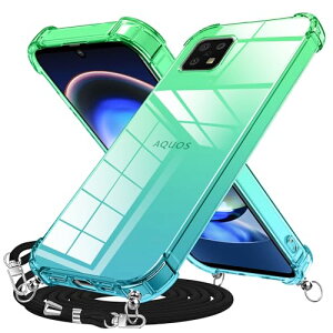 AQUOS sense6 / AQUOS sense6s �P�[�X �N���A �V�����_�[ �X�g���b�v �O���f�[�V�����J�o�[ �R�t�� ���|�� �΂߂��� SH-54B SHG05 SH-RM19 SH-M19 SHG07�P�[�X �ϏՌ� TPU �G�A�N�b�V���� ���߉\�� �l�b�N�X�g