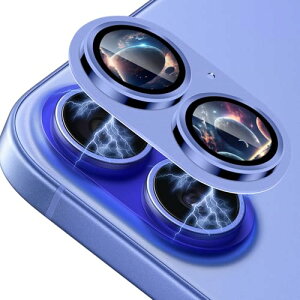 iPhone 16 / 16 Plus �J�����t�B���� �J���� �����Y �ی�J�o�[ �A�C�t�H��16 / 16plus �p �����Y�ی�t�B���� �A���~���� �σX�N���b�` �ϏՌ� �J�����J�o�[ (�u���[)