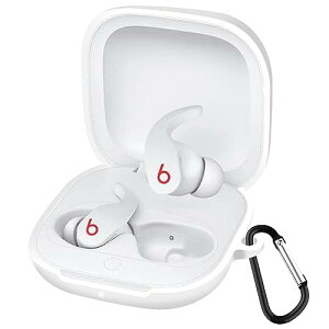 beats fit pro �P�[�X ���ɔ� �V���R�� LED�� �ϏՌ� �h�� �h�o �y�ʃf�U�C�� ���C�����X�[�d �L�Y�h�~ �����h�~ �V���v���X���� �J���r�i�t�� (�z���C�g)
