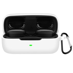 EarFun Free Pro 3 �P�[�X ���ɔ� �V���R�� LED�� �ϏՌ� �h�� �h�o �y�ʃf�U�C�� ���C�����X�[�d �L�Y�h�~ �����h�~ �V���v���X���� �J���r�i�t�� (�z���C�g)