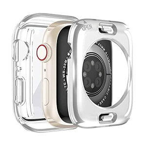 Apple Watch �P�[�X 46mm Series 11 / 10 �A�b�v���E�H�b�` �J�o�[ PC�f�� �h�� �O��̕ی� Apple Watch �J�o�[ �S�ʕی� ��d�\�� �A�b�v���E�H�b�` �P�[�X ���ϋv �����ߗ� �����ȒP (46mm,�N���A)