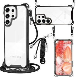 Galaxy S25 Ultra �P�[�X �N���A PC �V�����_�[ �y�� �ϏՌ� �J�o�[ �M�����N�V�[S25Ultra �P�[�X ���� ���^ �y�� PC�w�� + TPU�o���p�[ ��w�\�� �g�уP�[�X ��|�� ���|�� �΂߂��� ��|���P�[�X �X�g