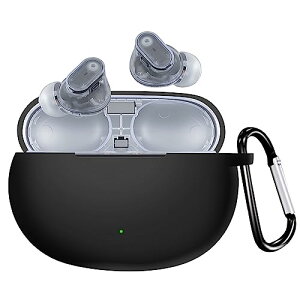 Beats Studio Buds �P�[�X �J�o�[ Beats Studio Buds + �V���R�� �ی�J�o�[ �h�� �h�o �����h�~ �L�Y�h�~ �S�ʕی� �y�� �J���r�i�t�� (�u���b�N)