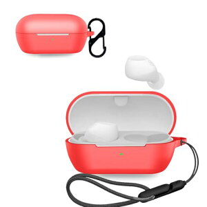 SONY WF-C710N �P�[�X �J�o�[ ���C�����X�C���z�� �V���R�� �ی�P�[�X (�J���r�i�t��+�X�g���b�v�t�� ) �����h�~ �L�Y�h�~ �ϏՌ� �����[�d�\ �h�� �h�o (���b�h)