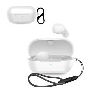 SONY WF-C710N �P�[�X �J�o�[ ���C�����X�C���z�� �V���R�� �ی�P�[�X (�J���r�i�t��+�X�g���b�v�t�� ) �����h�~ �L�Y�h�~ �ϏՌ� �����[�d�\ �h�� �h�o (�z���C�g)