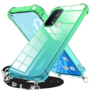 OPPO Reno5 A �P�[�X �N���A �V�����_�[ �X�g���b�v �O���f�[�V�����J�o�[ �R�t�� ���|�� �΂߂��� oppo reno5A�p ��|���P�[�X �ϏՌ� TPU �G�A�N�b�V���� ���O���\ ���߉\�� ���� ���^ �y�� 