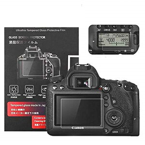 Canon EOS 6D �ی�t�B���� �K���X�t�B���� �t���ی� �t�����j�^�[�p�K���X�v���e�N�^�[0.25mm�ƕ\���o�l���p�����\�ی�t�C�����Z�b�g 2�Z�b�g (6D)