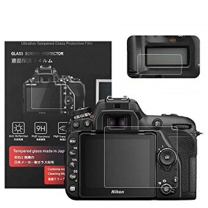 Nikon D7500 �ی�t�B���� �K���X�t�B���� �t���ی� �t�����j�^�[�p�K���X�v���e�N�^�[�ƕ\���o�l���p�����\�ی�t�C�����Z�b�g 2�Z�b�g