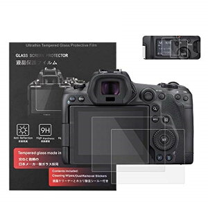 Canon EOS R3 / EOS R5 / EOS R5C �ی�t�B���� �K���X�t�B���� �t���ی� �t�����j�^�[�p�K���X�v���e�N�^�[0.25mm�ƕ\���o�l���p�����\�ی�t�C�����Z�b�g 3���Z�b�g (EOS R3 / EOS R5 / EOS R5C��p)