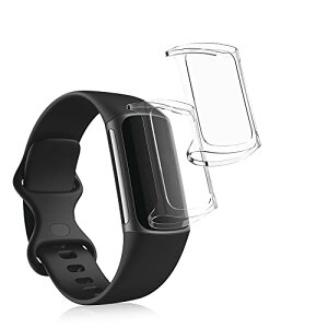 �y2�Z�b�g�z Fitbit Charge 6 / Charge 5 �J�o�[ �P�[�X �t���J�o�[ �V���R�� �ϏՌ� �S�̕ی� ����