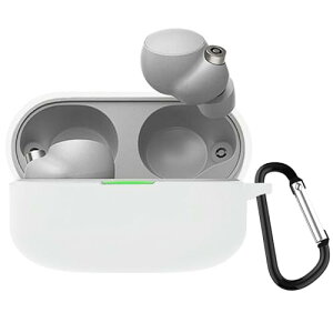 Sony WF-1000XM4 �P�[�X �C���z�� �V���R�� �ی� �J�o�[ sony wf-1000xm4 �S�ʕی�J�o�[ �ϏՌ� �����[�d�\ �h�� �h�o �����h�~ �y�� (�z���C�g)