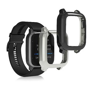 �y2�Z�b�g�z Garmin Venu Sq 2 Music / Sq 2 �P�[�X �J�o�[ �t���J�o�[ �V���R�� �ϏՌ� �S�̕ی� ���F / �V���o�[