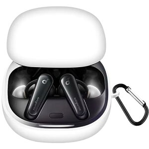 Anker Soundcore Liberty 4 �P�[�X �V���R�� �ی�J�o�[ �����h�~ �L�Y�h�~ �ϏՌ� �y�� �����[�d�\ �h���h�o �J���r�i�t�� (�z���C�g)