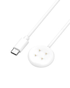 Google Pixel Watch 3 / Pixel Watch 2 / Fitbit Versa 4 / Sense 2 �[�d�P�[�u�� �[�d�� 1m���� ���C�[�d Type-C�R�l�N�^ ���ϋv �y�� ������ �����^�ѕ֗� �X�}�[�g�E�H�b�`�A�N�Z�T���[ (�z���C�g)