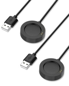 Xiaomi Watch S4 / Watch S3 / Watch S2 �X�}�[�g�E�H�b�` �[�d�P�[�u�� �[�d��USB�[�d�� ���C�[�d�� ���ϋv �y�� ������ �����^�ѕ֗� �X�}�[�g�E�H�b�`�A�N�Z�T���[ (2�{ / �u���b�N)